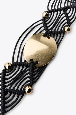 METAL PIECE CORD BELT - Zara фото 4