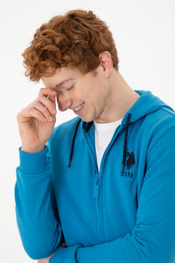 Мужской кобальтово-синий свитшот - U.s. polo assn фото 2