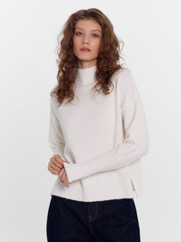 Джемпер женский в молочном цвете молочный 122617 - Mark formelle фото 3