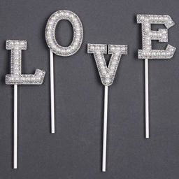 Набор для украшения LOVE, цвет белый - Страна карнавалия фото 2