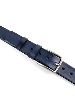 Мужской кожаный ремень Dierhoff ДРК 3054/2-40 Синий - Sergio valentini фото 7