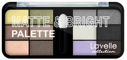 LavelleCollection Тени д/век 12-ти цветные MATTE&BRIGHT тон 01 ES23-01