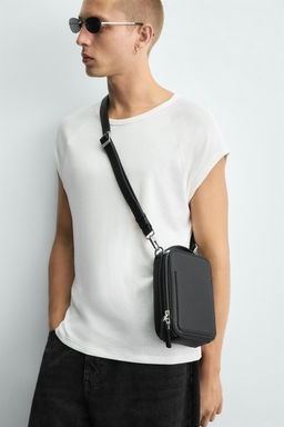 TEXTURED VERTICAL CROSSBODY BAG - Zara фото 3