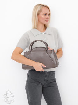 Сумка женская кожаная 0031VG gray Vitelli Grassi