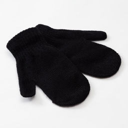 Варежки детские однослойные MINAKU «Однотонные», чёрные, размер 15 (6-8 лет)