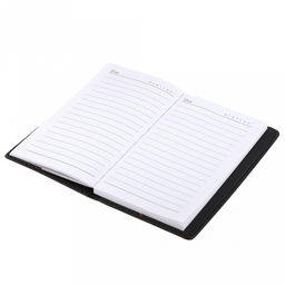 Ежедневник недатированный 9,7х17,3см, 96 листов в линейку, сшитый внутренний блок, обложка иск/кожа съемная, цвет черно-коричневый, матовый (Китай) - Домашняя мода фото 3