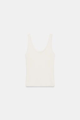 CAMISETA COMBINADA TIRANTES / Crudo - Zara фото 4