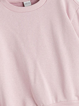 Bisiklet Yaka K?z ?ocuk Sweatshirt