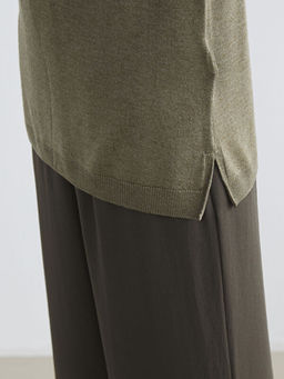 Bisiklet Yaka Kad?n Triko Kazak