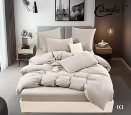 КПБ Candies Бархат Сатин с простыней на резинке по кругу CANBSR03 Евро