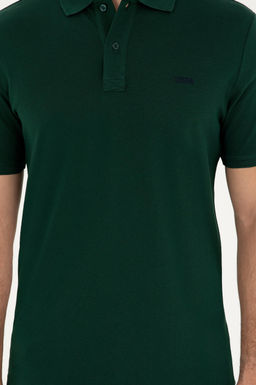 Футболка U.S. Polo Assn темно-зеленая хлопок фото 6