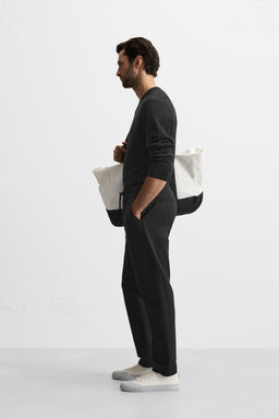 PANTAL?N CINTURA JOGGER CONFORT / Negro - Zara фото 4