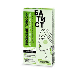 Р.К БАТИСТ Полоски восковые д/депил.ЛИЦА с Алоэ Вера/12 шт