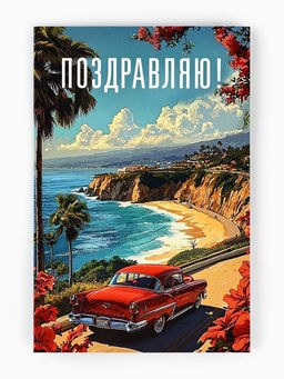 Цена за 10 шт. Открытка «Поздравляю», 12×18 см