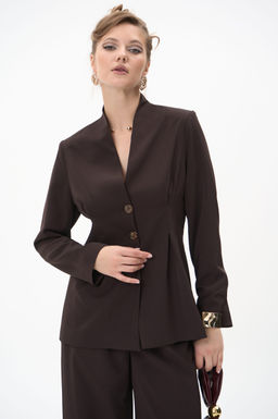 Пиджак Тайрис (шоколадный) - Эльза фото 20