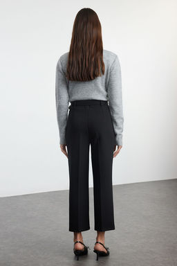 TRENDYOLMILLA Siyah Kemerli Bilek Boy Dokuma Kumas Pantolon TWOAW25PL00043 фото 5