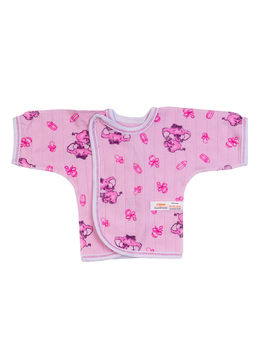 Кофточкараспашонка розовая принт слон