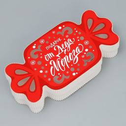 Коробка новогодняя подарочная «Конфетка», 23.5×11.5×5 см