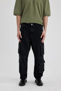 Baggy Genis Kal?p Normal Bel Genis Paca Kargo Cepli Jean Pantolon