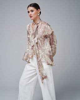 в стиле БОХО блузка из шифона - Sahar art lab фото 8