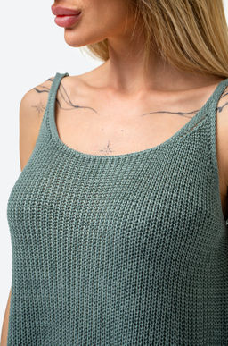 Женский вязаный топ на бретелях Happy Fox  фото 26