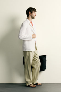 SOBRECAMISA REGULAR FIT BOLSILLOS / Blanco - Zara фото 4
