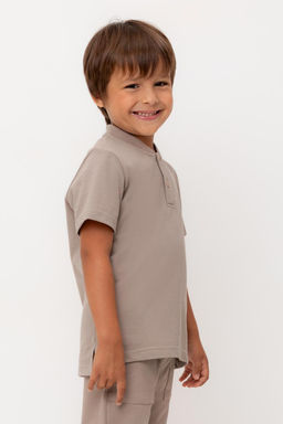 КР 302584/коричневый к554 фуфайка (футболка) для мал - Crockid фото 3