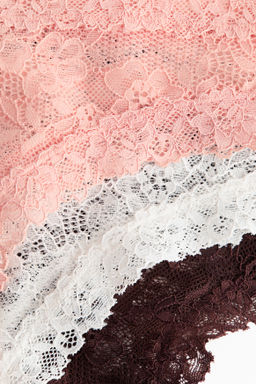 Pack de 3 bragas Brazilian de encaje - H&m фото 3