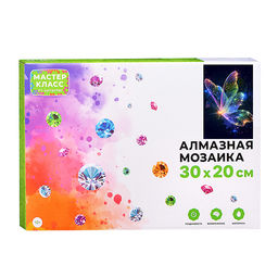Мозаика алмазная "Ночная бабочка" (светится в темноте) 30*20 см.