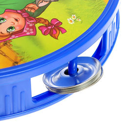 Музыкальная игрушка бубен большой «Весело поём», 16.5 см, МИКС