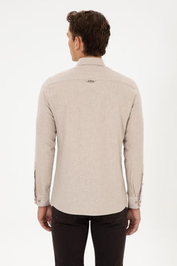 Erkek Koyu Bej Uzun Kollu Basic G_mlek - U.s. polo assn фото 5