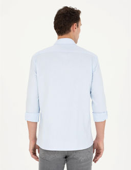 A__k Mavi Slim Fit Uzun Kollu G_mlek - Pierre cardin фото 5