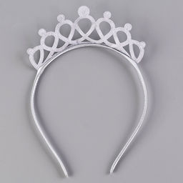 Карнавальный костюм «Снежинка»: ободок, платье голубое, рост 98 см