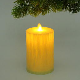 Цена за 4 шт. Сувенир с подсветкой "Свеча - Crystal" 7,5*12,5 см (работает от батареек 3 ААА)