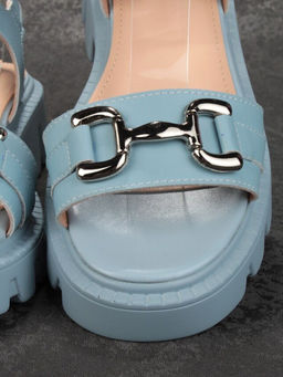 08-PEY182-5 LIGHT BLUE Босоножки женские (натуральная кожа)