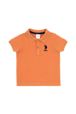 Оранжевая базовая футболка для мальчика - U.s. polo assn фото 6