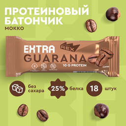 Батончик протеиновый EXTRA МОККО + экстракт гуараны, 40 г