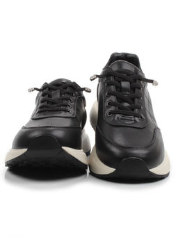 03-A970-1 BLACK Кроссовки женские (натуральная кожа)