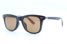 Оправа 2317 52-19-140 черно-красная с насадками Polarized и футляром