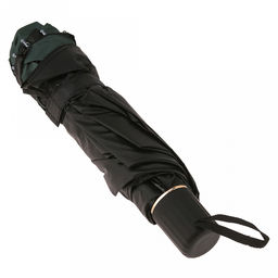 Зонт механический Роза ветров ткань эпонж (полиэстер) + черное УФ-покрытие, 10 лучей, д/купола 108см h68см, 3 сложения, 28см в сложенном виде, механизм против ветра, ручка с покрытием soft-touch, цвет зеленый, 370гр (Китай) - Домашняя мода фото 7