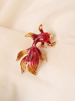 Брошь Золотая рыбка / 6496 /уп 12/ - ГалеонТрейд фото 4
