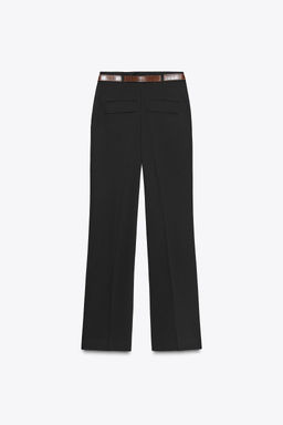 STRAIGHT-LEG TROUSERS WITH BELT