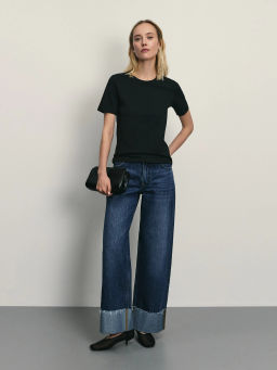 Базовая футболка из эластичного хлопка / Zarina  фото 2