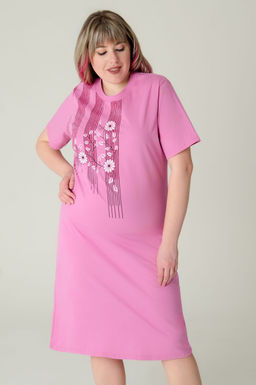 Арт. 4161 Туника женская 52-60 (5 шт) Цвет:пудра - Калинка фото 8