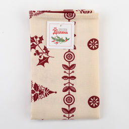 Полотенце Доляна Merry Christmas 40х70см, 100%хл, рогожка 164 г/м2  фото 5