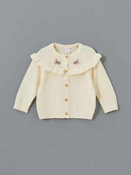 Bisiklet Yaka Nak??l? K?z Bebek Triko H?rka