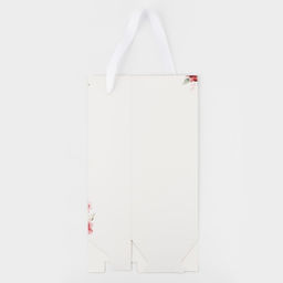 Цена за 5 шт. Пакет-переноска для цветов с пластиковым окном, «Только для тебя», белая, 30 х 12 х 8 см