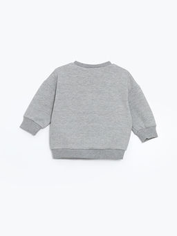 Bask?l? Kal?n Erkek Bebek Sweatshirt - Waikiki фото 2