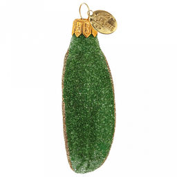 Елочная игрушка фигурка стеклянная Долька лайма h7см, ручная художественная роспись, подарочная упаковка (Россия) - Домашняя мода фото 3