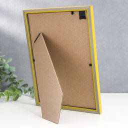 Фоторамка для фото 15×21 см «Радуга», пластик, жёлтый, (пластиковый экран)